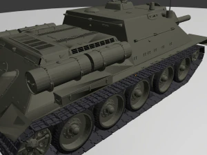 su 122 ussr tanks 3D Model