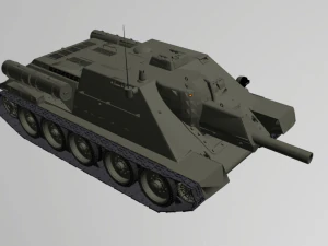 su 122 ussr tanks 3D Model
