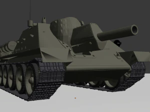 su 122 ussr tanks 3D Model