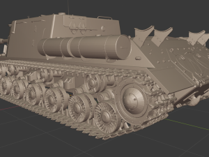 isu 122s ussr tanks 3D Model