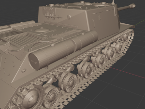 isu 122s ussr tanks 3D Model