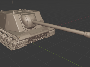 isu 122s ussr tanks 3D Model