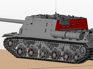 isu 122s ussr tanks 3D Model