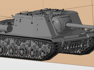 isu 122s ussr tanks 3D Model