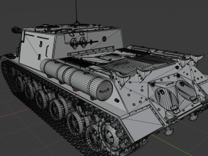 isu 122s ussr tanks 3D Model