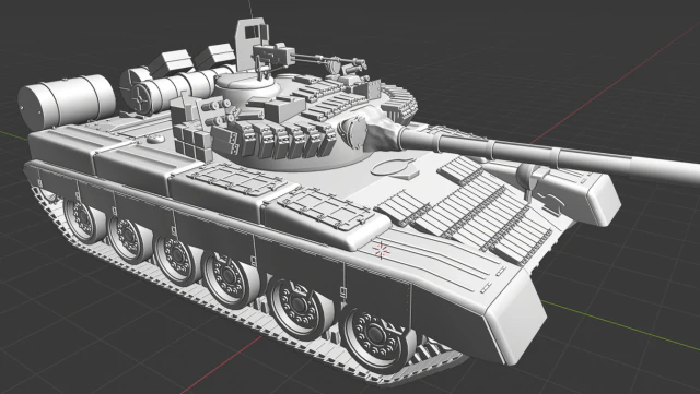 t 80 russian tanks 3D Model .c4d .max .obj .3ds .fbx .stl .blend