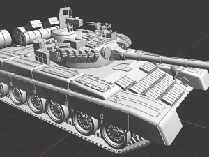 t 80 russian tanks 3D Model