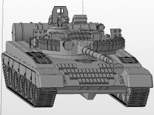 t 80 russian tanks 3D Model