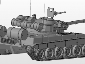t 80 russian tanks 3D Model