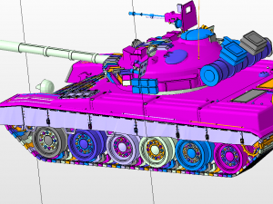 t 80 russian tanks 3D Model