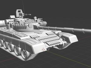 t 80 russian tanks 3D Model