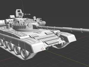 t 80 russian tanks 3D Model