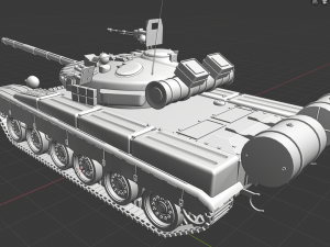 t 80 russian tanks 3D Model