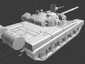 t 80 russian tanks 3D Model