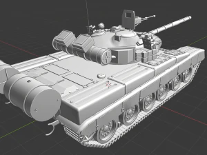 t 80 russian tanks 3D Model