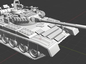 t 80 russian tanks 3D Model