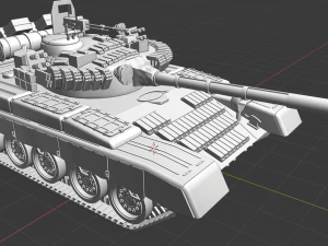 t 80 russian tanks 3D Model