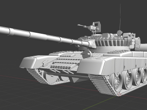 t 80 russian tanks 3D Model
