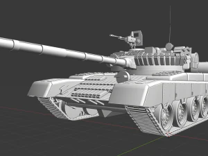 t 80 russian tanks 3D Model