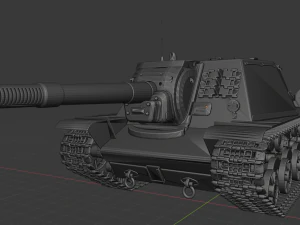 isu 152 russian tanks 3D Model