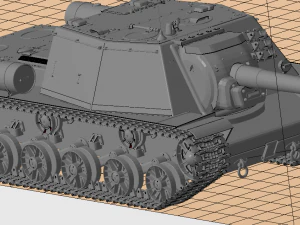 isu 152 russian tanks 3D Model