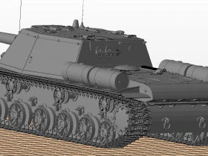 isu 152 russian tanks 3D Model