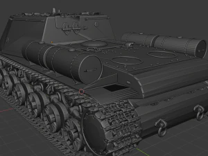 isu 152 russian tanks 3D Model