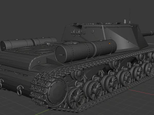 isu 152 russian tanks 3D Model
