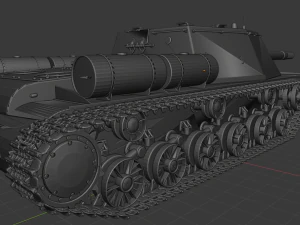 isu 152 russian tanks 3D Model