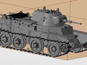 bt 7 russian tanks 3D Model