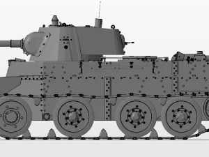 bt 7 russian tanks 3D Model