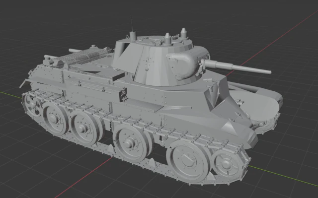 bt 7 russian tanks 3D Model .c4d .max .obj .3ds .fbx .stl .blend 
