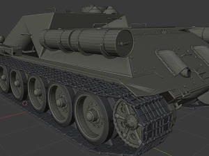su 100 russian tanks 3D Model