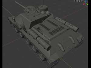 su 100 russian tanks Modelo 3D