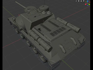 su 100 russian tanks 3D Model