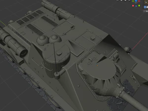 su 100 russian tanks 3D Model