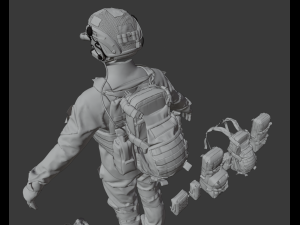 soldier ammunitions Model 3D