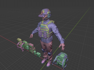 soldier ammunitions Model 3D