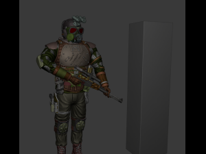 metro exodus soldier 3d print model 3Dプリントモデル