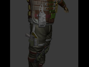 metro exodus soldier 3d print model 3Dプリントモデル