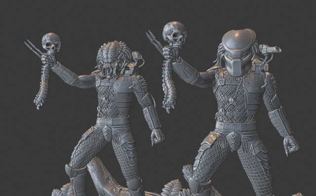 predator jungle 3D-printmodel .c4d .max .obj .3ds .fbx .stl .blend 