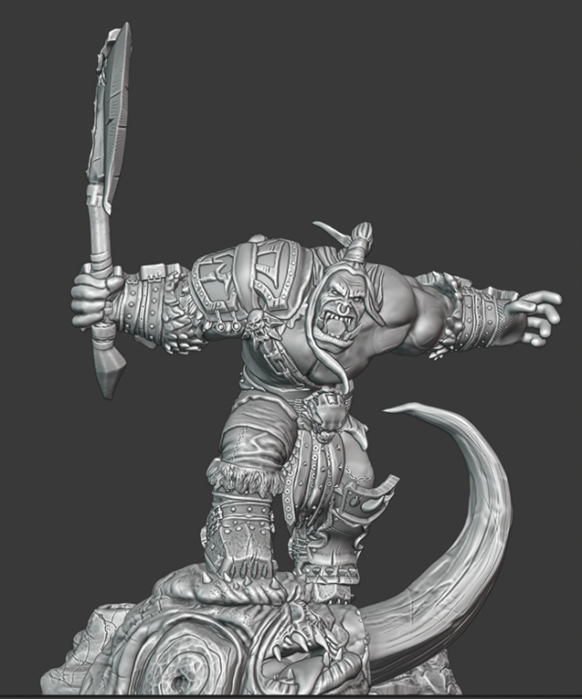warcraft grommash Modèles 3D en vedette .c4d .max .obj .3ds .fbx .stl .blend 