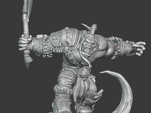 grommash di warcraft Modello di stampa 3D