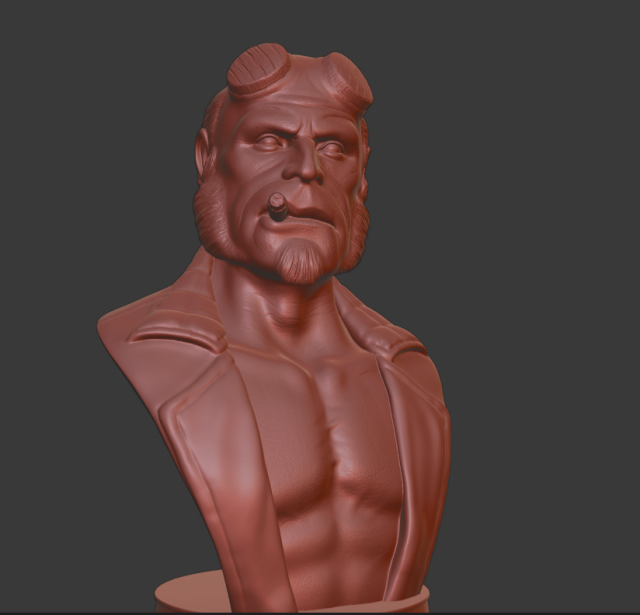 hellboy Modelo de Impressão 3D .c4d .max .obj .3ds .fbx .stl .blend 