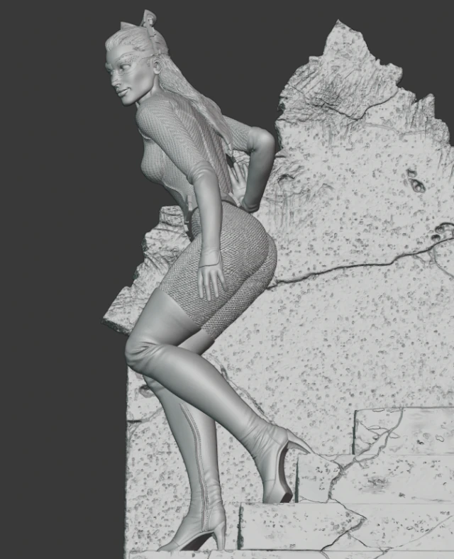 catwoman 3D Print Model .c4d .max .obj .3ds .fbx .stl .blend 