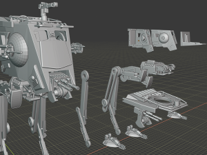 at-st walker 3D Print Model