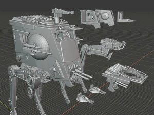 at-st caminante Modelo de impresión 3D