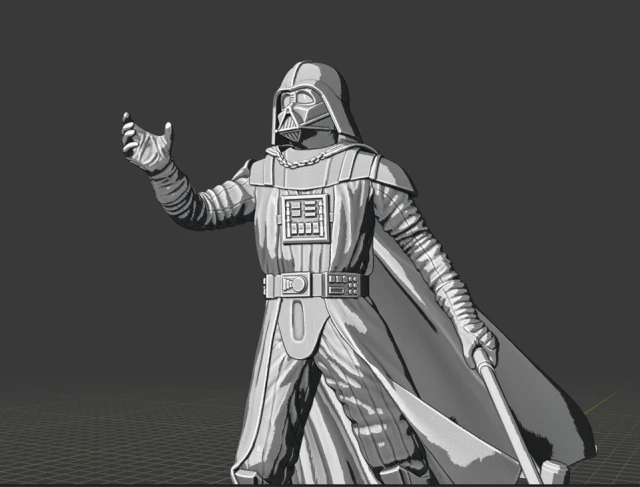 darth vader 3D Print Model .c4d .max .obj .3ds .fbx .stl .blend 