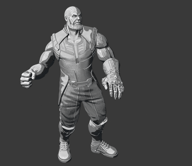 thanos Modelo de Impressão 3D .c4d .max .obj .3ds .fbx .stl .blend 