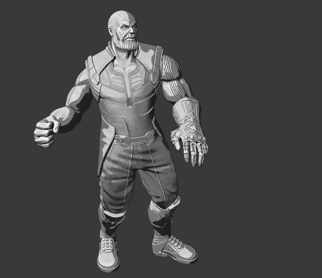 thanos 3D Print Model .c4d .max .obj .3ds .fbx .stl .blend 